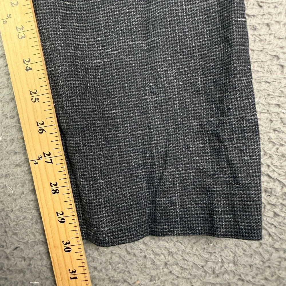 Banana Republic Dress Pants Mens 30x30 Gray Italian Stretch Charcoal Flat Front